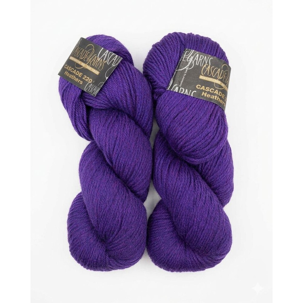 Cascade Yarns - Cascade 220 Heathers, Color Iris, Lot of 2